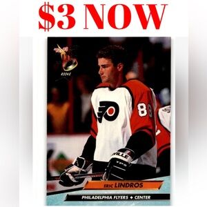 Eric Lindros 1992/93 Fleer Ultra Philadelphia Flyers Rookie RC Hockey Card